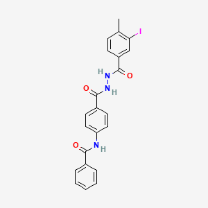 N-(4-{[2-(3-iodo-4-methylbenzoyl)hydrazino]carbonyl}phenyl)benzamide