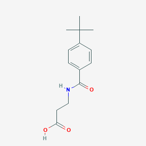 molecular formula C14H19NO3 B362495 3-[(4-叔丁基苯基)甲酰胺基]丙酸 CAS No. 111830-21-8