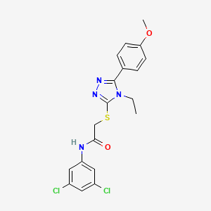 N-(3,5-dichlorophenyl)-2-{[4-ethyl-5-(4-methoxyphenyl)-4H-1,2,4-triazol-3-yl]thio}acetamide