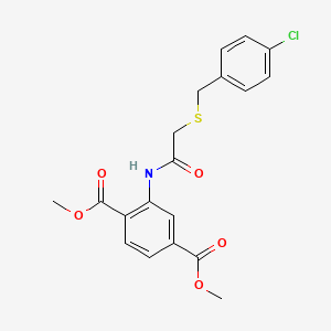 dimethyl 2-({[(4-chlorobenzyl)thio]acetyl}amino)terephthalate