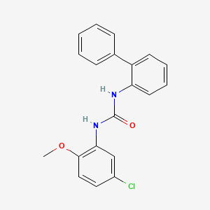 molecular formula C20H17ClN2O2 B3624966 N-2-biphenylyl-N'-(5-chloro-2-methoxyphenyl)urea 