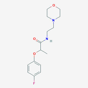 molecular formula C15H21FN2O3 B362497 2-(4-fluorophenoxy)-N-[2-(morpholin-4-yl)ethyl]propanamide CAS No. 618080-05-0