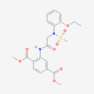 dimethyl 2-{[N-(2-ethoxyphenyl)-N-(methylsulfonyl)glycyl]amino}terephthalate