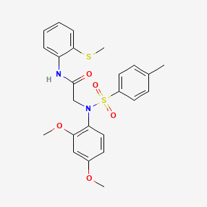 N~2~-(2,4-dimethoxyphenyl)-N~2~-[(4-methylphenyl)sulfonyl]-N~1~-[2-(methylthio)phenyl]glycinamide