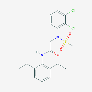 N~2~-(2,3-dichlorophenyl)-N~1~-(2,6-diethylphenyl)-N~2~-(methylsulfonyl)glycinamide