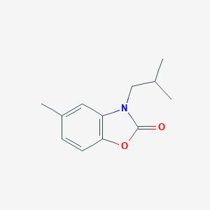 molecular formula C12H15NO2 B362509 5-Methyl-3-(2-methylpropyl)-1,3-benzoxazol-2-one CAS No. 638141-86-3
