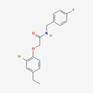 2-(2-bromo-4-ethylphenoxy)-N-(4-fluorobenzyl)acetamide