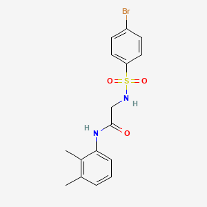 2-[(4-bromophenyl)sulfonylamino]-N-(2,3-dimethylphenyl)acetamide