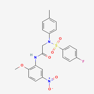 N~2~-[(4-fluorophenyl)sulfonyl]-N~1~-(2-methoxy-5-nitrophenyl)-N~2~-(4-methylphenyl)glycinamide