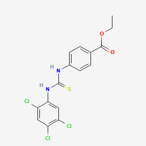 ethyl 4-({[(2,4,5-trichlorophenyl)amino]carbonothioyl}amino)benzoate