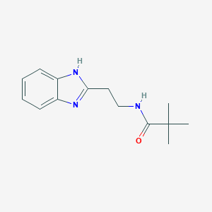 molecular formula C14H19N3O B362535 N-[2-(1H-1,3-苯并二唑-2-基)乙基]-2,2-二甲基丙酰胺 CAS No. 850923-38-5