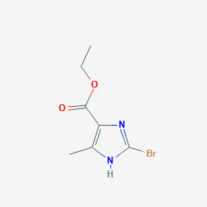 molecular formula C7H9BrN2O2 B362546 2-溴-4-甲基-1H-咪唑-5-甲酸乙酯 CAS No. 95470-42-1