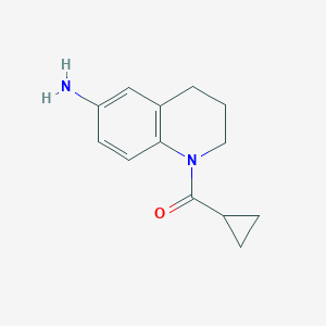 molecular formula C13H16N2O B362560 1-(环丙基羰基)-1,2,3,4-四氢喹啉-6-胺 CAS No. 927966-09-4