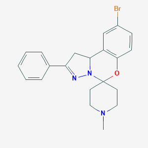 molecular formula C21H22BrN3O B362580 9-溴-1'-甲基-2-苯基螺[1,10b-二氢吡唑并[1,5-c][1,3]苯并恶嗪-5,4'-哌啶] CAS No. 374921-75-2