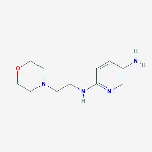 molecular formula C11H18N4O B362585 2-N-[2-(morpholin-4-yl)ethyl]pyridine-2,5-diamine CAS No. 313219-62-4