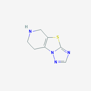 molecular formula C7H8N4S B362588 5,6,7,8-Tetrahydro[1,2,4]triazolo[5',1':2,3][1,3]thiazolo[5,4-c]pyridine CAS No. 1017337-78-8