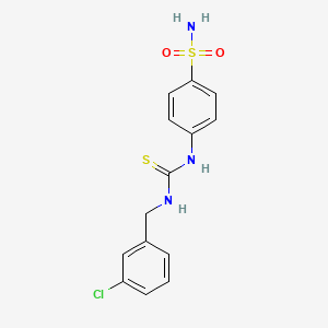 4-({[(3-chlorobenzyl)amino]carbonothioyl}amino)benzenesulfonamide