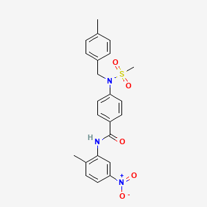 4-[(4-methylbenzyl)(methylsulfonyl)amino]-N-(2-methyl-5-nitrophenyl)benzamide