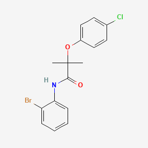 N-(2-bromophenyl)-2-(4-chlorophenoxy)-2-methylpropanamide