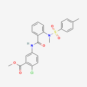 methyl 2-chloro-5-[(2-{methyl[(4-methylphenyl)sulfonyl]amino}benzoyl)amino]benzoate