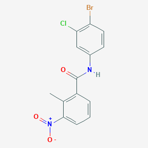 N-(4-bromo-3-chlorophenyl)-2-methyl-3-nitrobenzamide