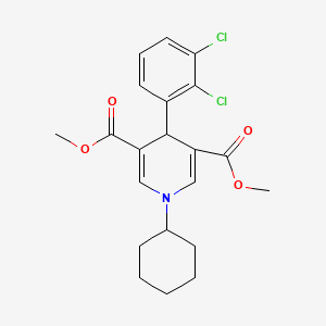 dimethyl 1-cyclohexyl-4-(2,3-dichlorophenyl)-1,4-dihydro-3,5-pyridinedicarboxylate