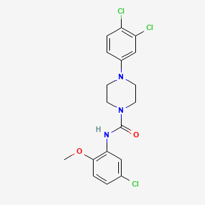 N-(5-chloro-2-methoxyphenyl)-4-(3,4-dichlorophenyl)-1-piperazinecarboxamide