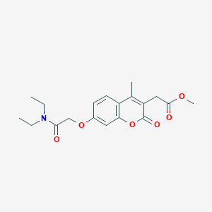 methyl {7-[2-(diethylamino)-2-oxoethoxy]-4-methyl-2-oxo-2H-chromen-3-yl}acetate