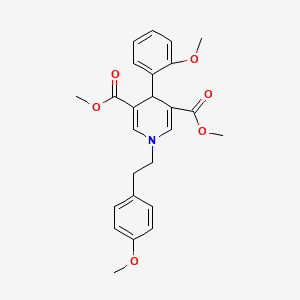 dimethyl 4-(2-methoxyphenyl)-1-[2-(4-methoxyphenyl)ethyl]-1,4-dihydro-3,5-pyridinedicarboxylate