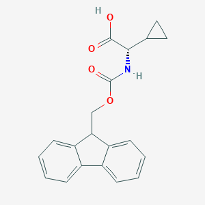 molecular formula C20H19NO4 B036260 Fmoc-L-Cyclopropylglycine CAS No. 1212257-18-5