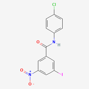 N-(4-chlorophenyl)-3-iodo-5-nitrobenzamide