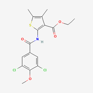 ethyl 2-[(3,5-dichloro-4-methoxybenzoyl)amino]-4,5-dimethyl-3-thiophenecarboxylate