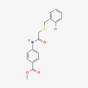 Methyl 4-[[2-[(2-bromophenyl)methylsulfanyl]acetyl]amino]benzoate