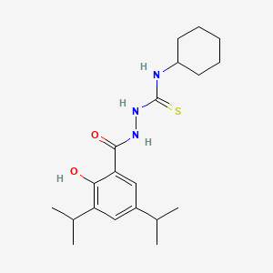 N-cyclohexyl-2-(2-hydroxy-3,5-diisopropylbenzoyl)hydrazinecarbothioamide