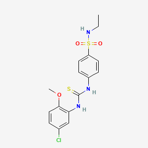 4-({[(5-chloro-2-methoxyphenyl)amino]carbonothioyl}amino)-N-ethylbenzenesulfonamide