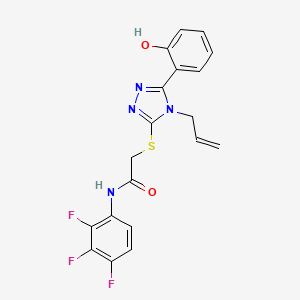 2-{[4-allyl-5-(2-hydroxyphenyl)-4H-1,2,4-triazol-3-yl]thio}-N-(2,3,4-trifluorophenyl)acetamide