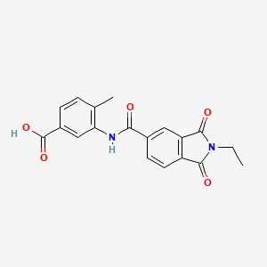 3-{[(2-ethyl-1,3-dioxo-2,3-dihydro-1H-isoindol-5-yl)carbonyl]amino}-4-methylbenzoic acid