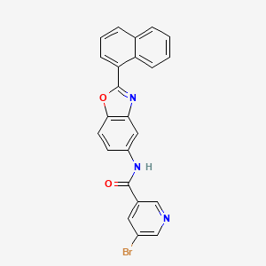 5-bromo-N-(2-naphthalen-1-yl-1,3-benzoxazol-5-yl)pyridine-3-carboxamide