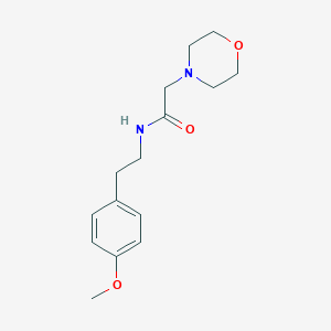 molecular formula C15H22N2O3 B362616 N-[2-(4-methoxyphenyl)ethyl]-2-morpholin-4-ylacetamide CAS No. 1223177-56-7