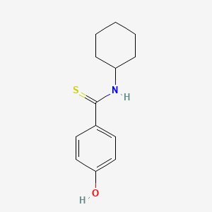 N-cyclohexyl-4-hydroxybenzenecarbothioamide