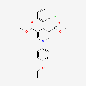 dimethyl 4-(2-chlorophenyl)-1-(4-ethoxyphenyl)-1,4-dihydro-3,5-pyridinedicarboxylate