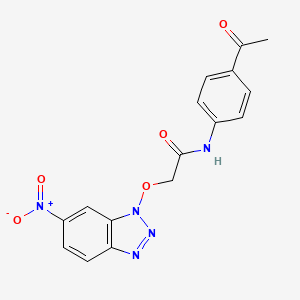 N-(4-acetylphenyl)-2-(6-nitrobenzotriazol-1-yl)oxyacetamide