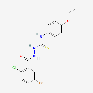 2-(5-bromo-2-chlorobenzoyl)-N-(4-ethoxyphenyl)hydrazinecarbothioamide