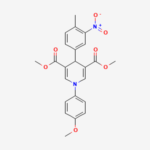 dimethyl 1-(4-methoxyphenyl)-4-(4-methyl-3-nitrophenyl)-1,4-dihydro-3,5-pyridinedicarboxylate