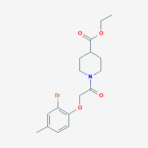 Ethyl 1-[(2-bromo-4-methylphenoxy)acetyl]piperidine-4-carboxylate