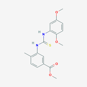 methyl 3-({[(2,5-dimethoxyphenyl)amino]carbonothioyl}amino)-4-methylbenzoate