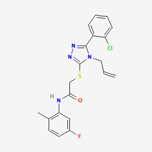 2-{[4-allyl-5-(2-chlorophenyl)-4H-1,2,4-triazol-3-yl]thio}-N-(5-fluoro-2-methylphenyl)acetamide