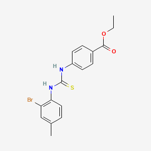 ethyl 4-({[(2-bromo-4-methylphenyl)amino]carbonothioyl}amino)benzoate