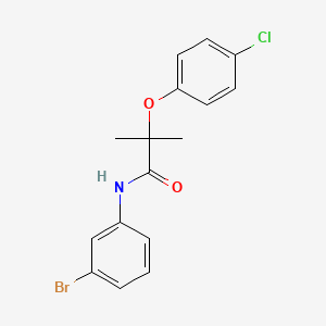 N-(3-bromophenyl)-2-(4-chlorophenoxy)-2-methylpropanamide