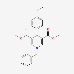 dimethyl 1-benzyl-4-(4-ethylphenyl)-1,4-dihydro-3,5-pyridinedicarboxylate